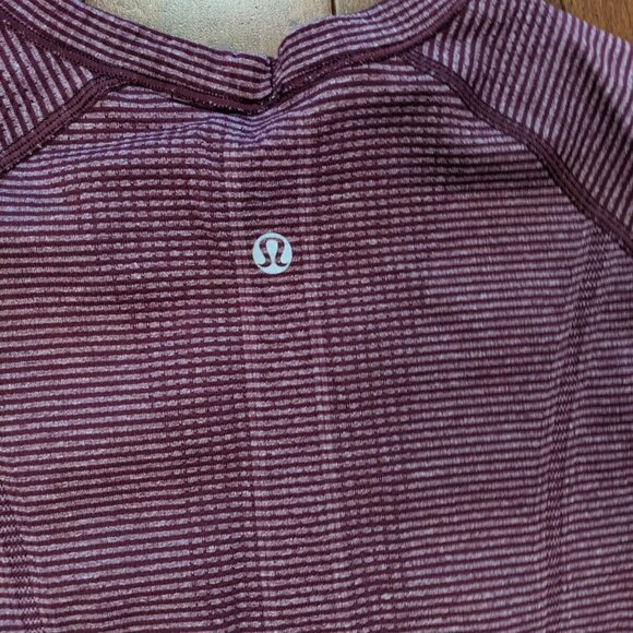 Lululemon women's burgundy long sleeve swiftly top in size 6 - Picture 3 of 4